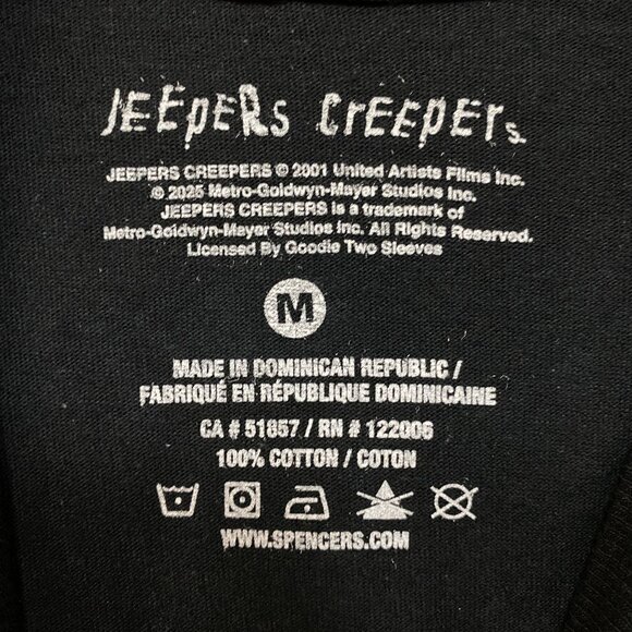 Jeepers Creepers Where'd You Get Those Peppers Horror T-Shirt Medium - Picture 4 of 4